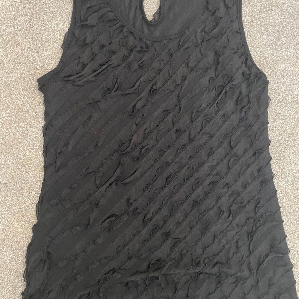 Janeric Women’s‎ Formal Dress Black Tiered Ruffle T